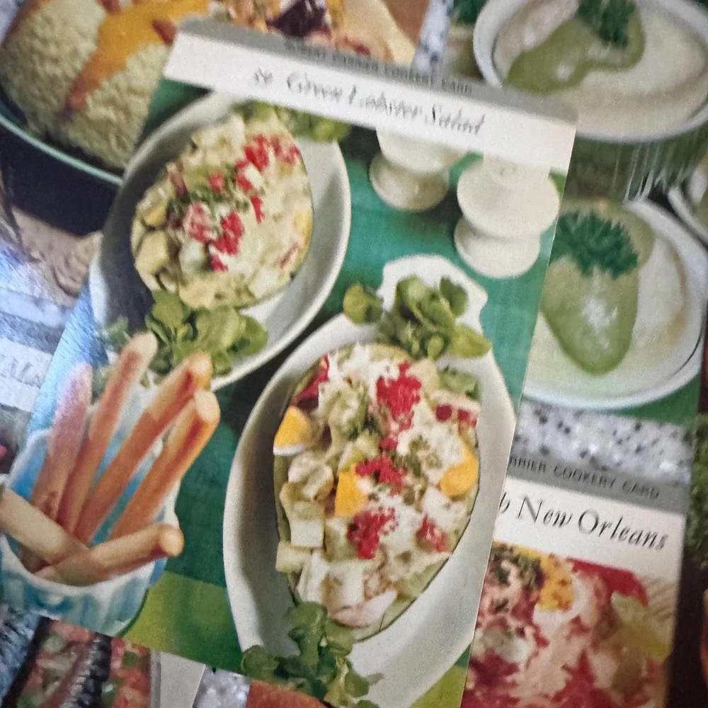 Robert Carrier Cookery Cards Recipes Second Series Seafood 20 Cards‎ Boxed  1967